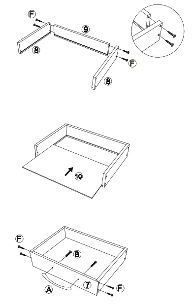 HONEY JOY TOPB000642 Morden Accent X Base Nightstand Sofa End Table Bedroom Furniture - fig4