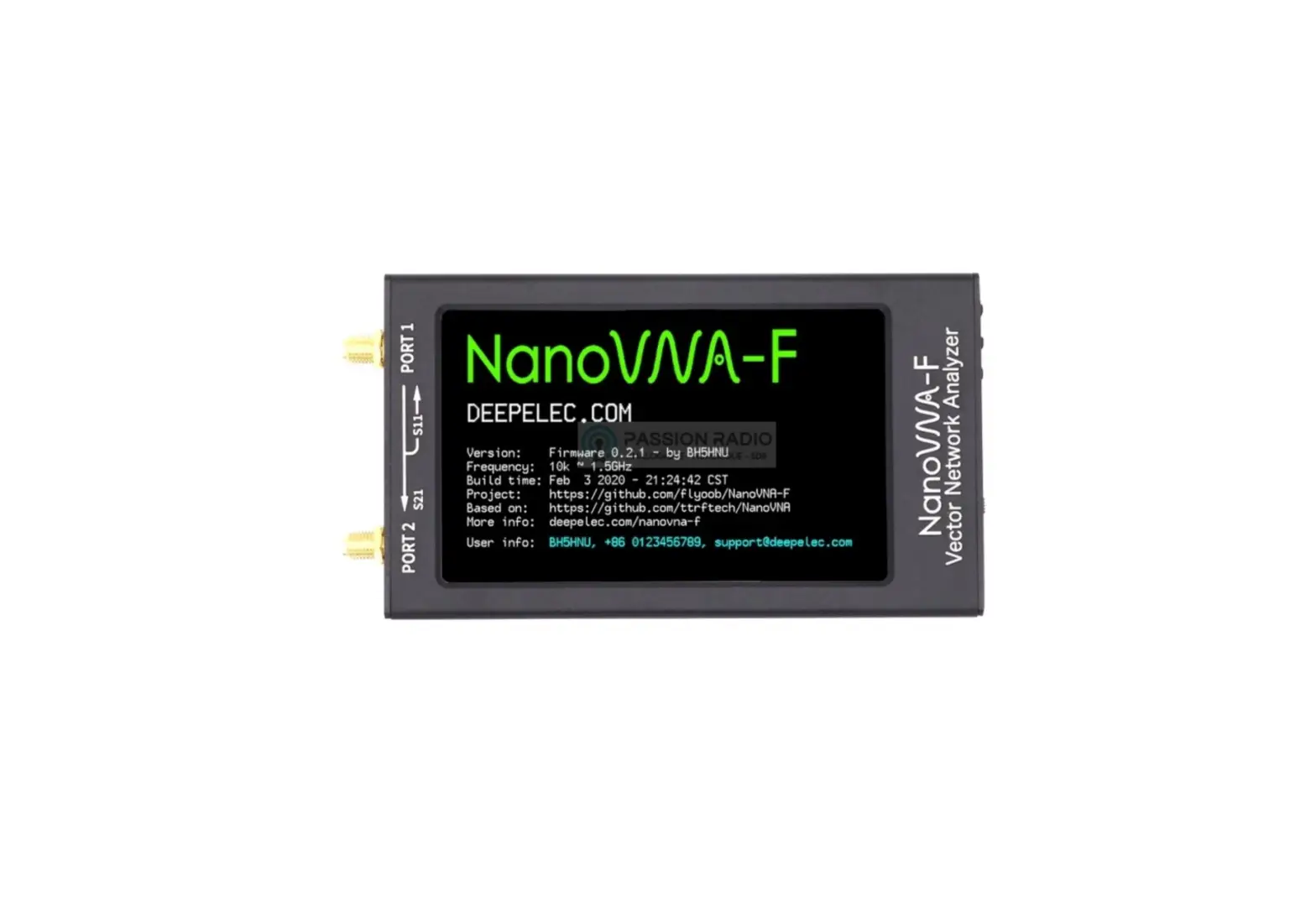 Deepelec Nanovna-f Handheld Vector Network Analyzer Instruction Manual