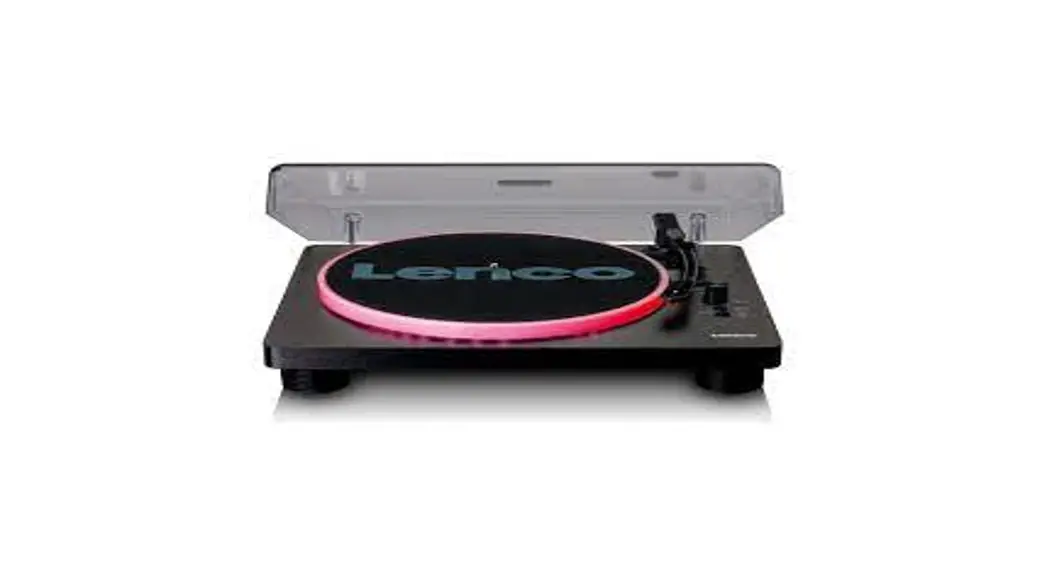 Lenco Ls-50led Turntable With Built-in Speakers And Lighting Animations User Manual