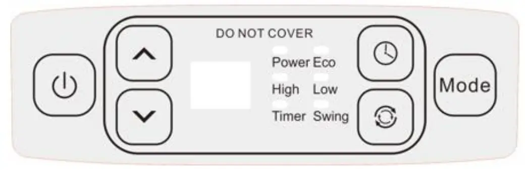 Goldair GCT320 2100W Ceramic Tower Heater - CONTROL