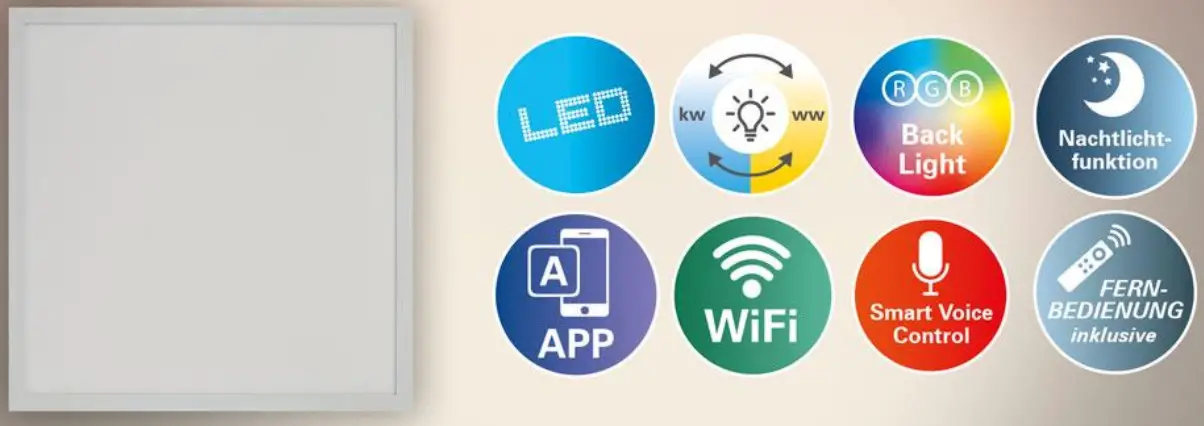 naeve 1382261 Smart Home LED Backlight Panel - Figure 1