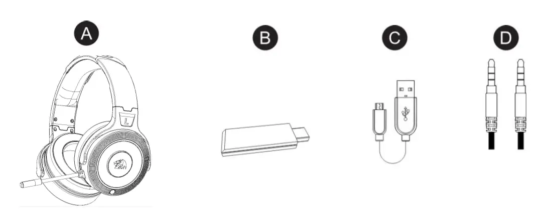 REDRAGON H818 2.4G Wireless Gaming Headset 1