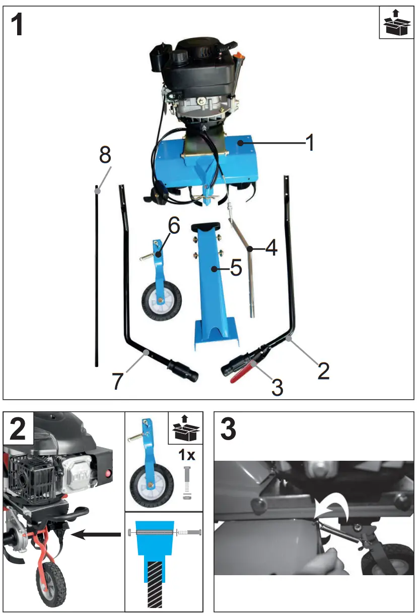 Gude GF 383 Reliable Gasoline Cultivator - 1