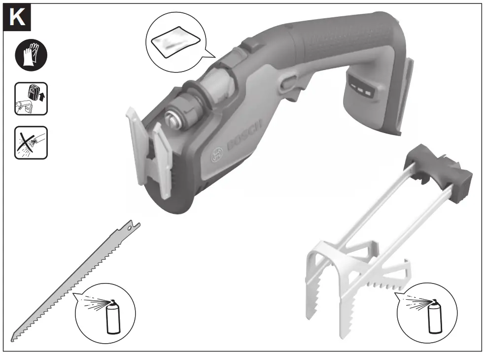 BOSCH Keo 10 8V Cordless Garden Saw fig1