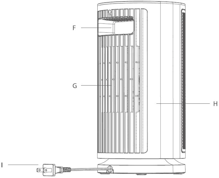 Govee H7131 Smart Portable 12 Inch Electric Space Heater with Thermostat 02