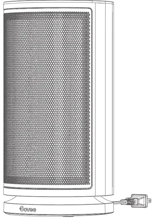 Govee H7131 Smart Portable 12 Inch Electric Space Heater with Thermostat 04