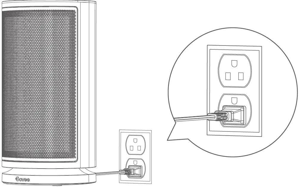 Govee H7131 Smart Portable 12 Inch Electric Space Heater with Thermostat 05