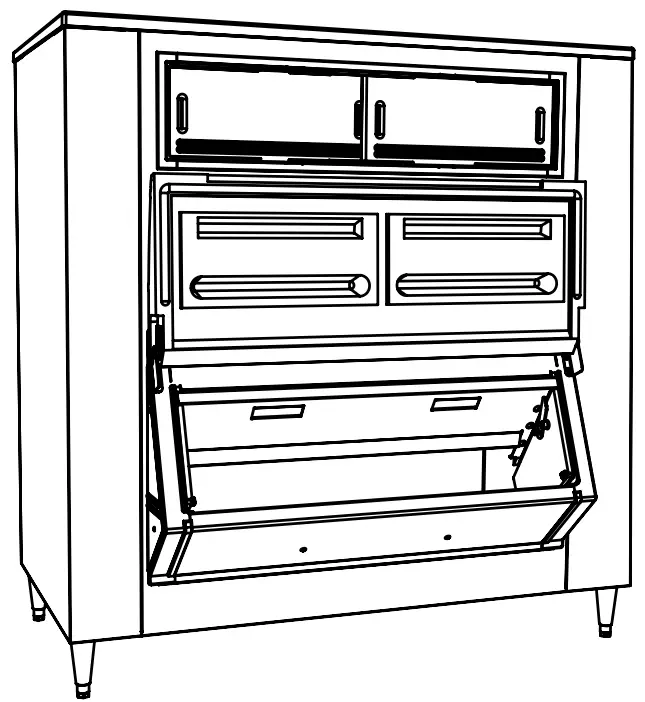 Scotsman Ice Systems BL1660S 60 Inch Ice Bin