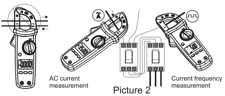 UNI T UT202A Digital Clamp Meter - Figure 2