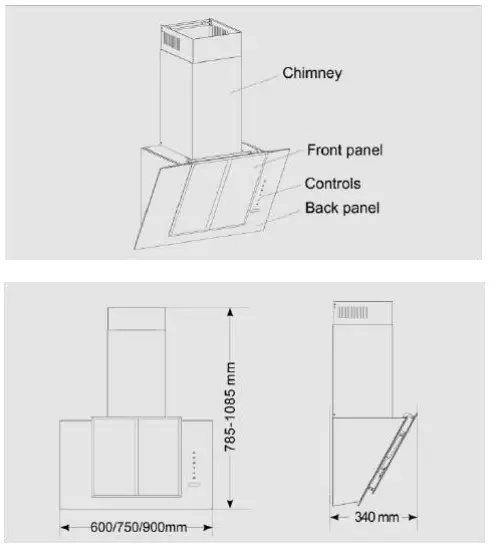 DRIJA-Vetro-90-Professional-Range-Hood-2