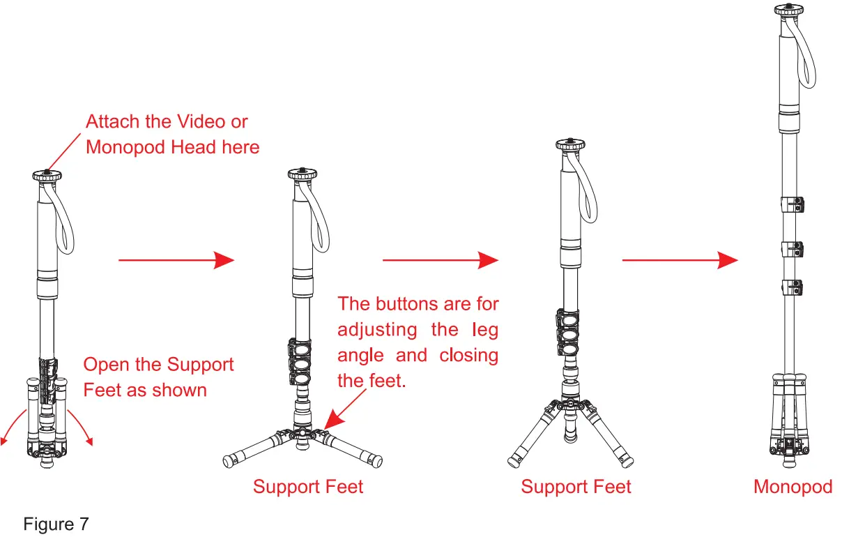 SIRUI EP-S Series Multi-Function Monopod fig 8