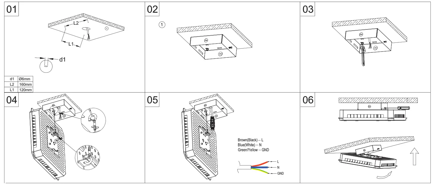 greenlux Ecko 05 Series Gas Station LED Canopy Light - fig 7