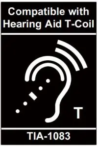 FIG 1 Compatible withHearing Aid T-Coil