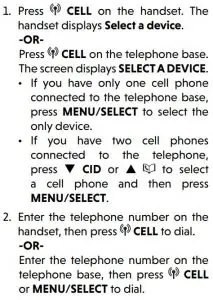 FIG 33 Make a cell call