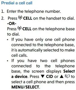 FIG 34 Predial a cell call
