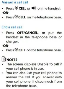 FIG 35 Answer a cell call