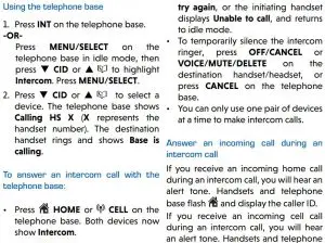 FIG 46 Using the telephone base