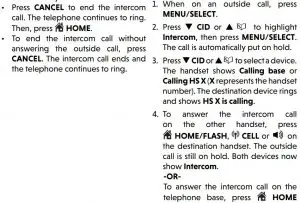 FIG 49 To answer a cell call during an intercom
