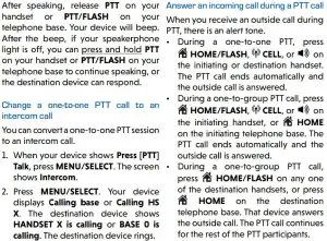 FIG 60 Change a one-to-one PTT call to an intercom call