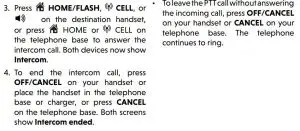 FIG 61 Change a one-to-one PTT call to an intercom call