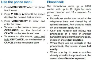 FIG 63 Use the phone menu