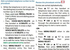FIG 67 Add a predialed telephone number to the phonebook