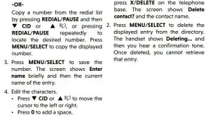 FIG 72 Edit a phonebook entry