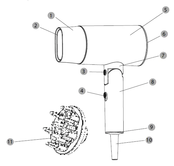 FABER-FHD-VIOLA-R2180 Hair-Dryer-01