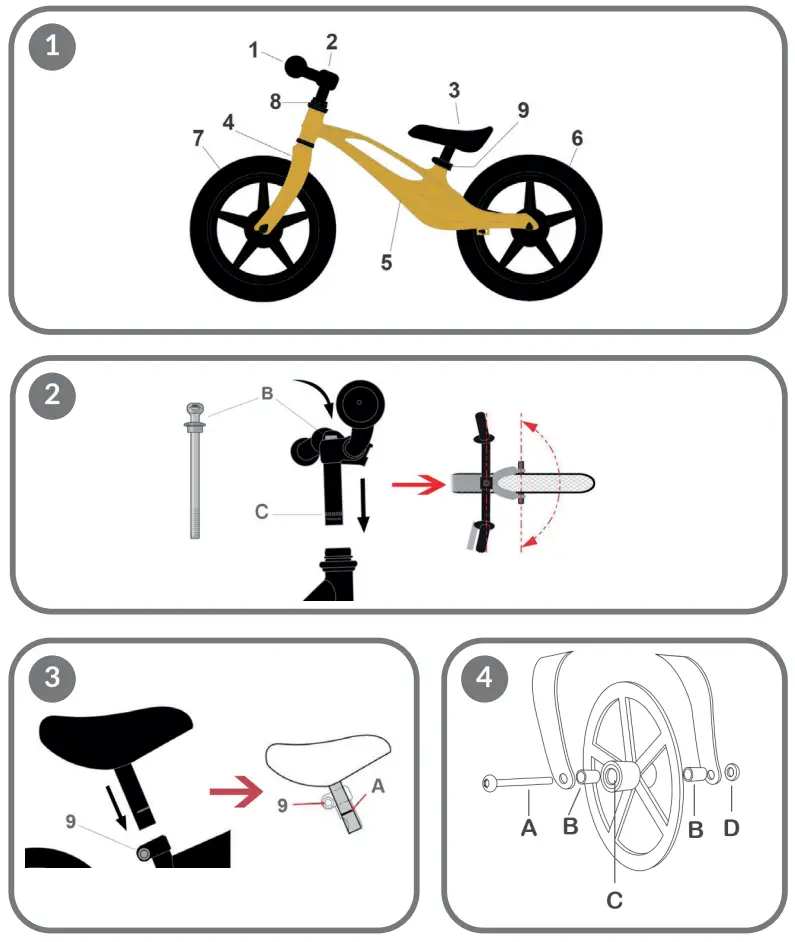lionelo Bart Balance Bike - fig