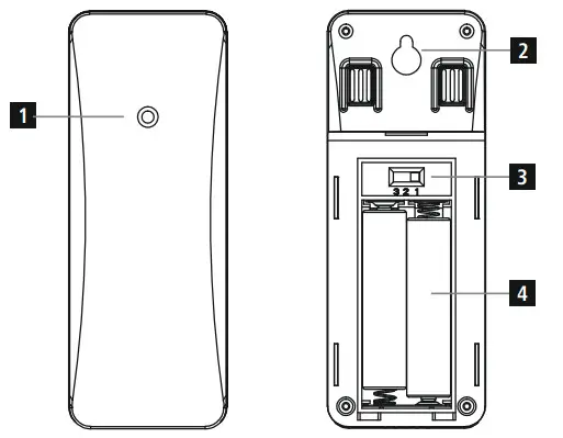 hama 00186419 TS38G Outdoor Sensor for Weather Station - Figure 1