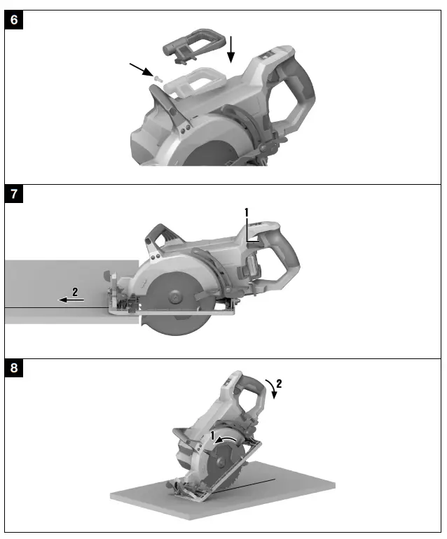 HILTI SC 30WL-22 Cordless worm drive-style saw Circular - fig 1