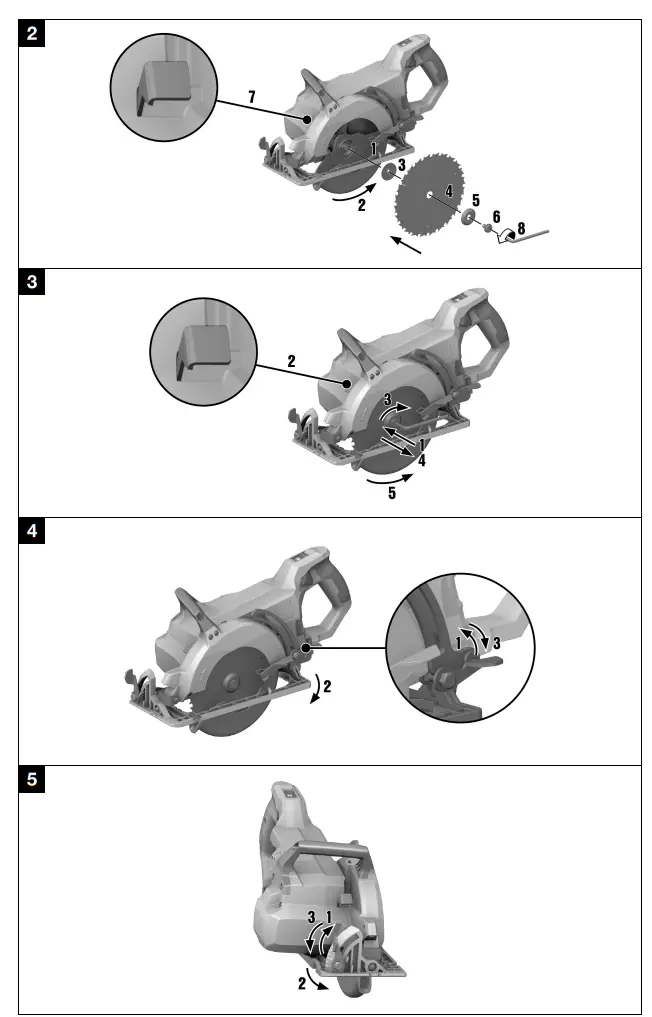 HILTI SC 30WL-22 Cordless worm drive-style saw Circular - fig