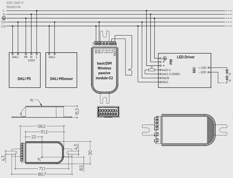TRIDONIC basicDIM Wireless Passive Module G2 - Figure 3