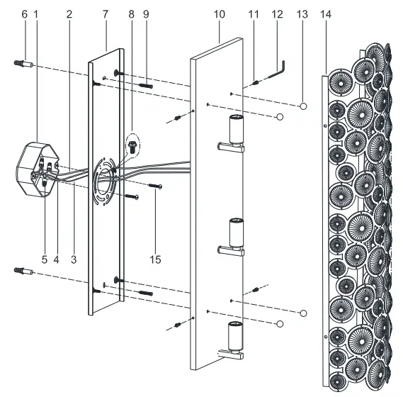 TREND LIGHTING TW40006ASL Vitozzi Antique Silver Leaf 27 Lighting Sconce-1
