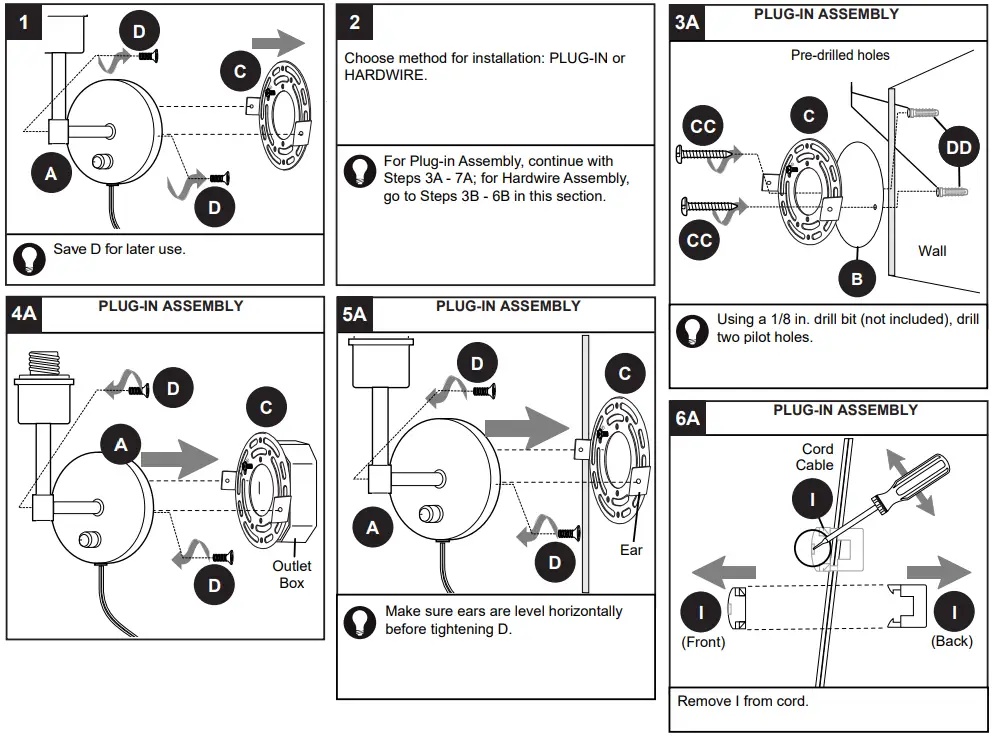 allen roth WS63 1MBK 1 Light Matte Black Transitional Wall Sconce-fig5