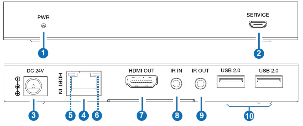 VigilLink VLEX-HT2150U-TR 18Gbps HDBaseT Extender with USB 2.0 150m - Fig 2