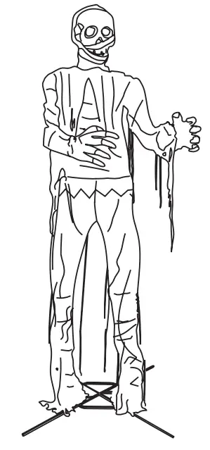 HAUNTeD LiViNG 4925654 Giant Animated Mummy