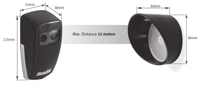 motorline PROFESSIONAL MFE Modulated Reflective Infrared Pair -1