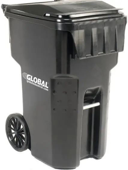 GLOBAL INDUSTRIAL 641607 Angle Bracket for TrashTalk Enabled Trash Cans