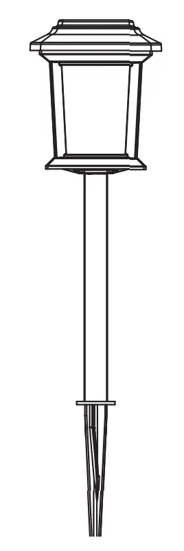 HAMPTON BAY 93190 Solar LED Path Light