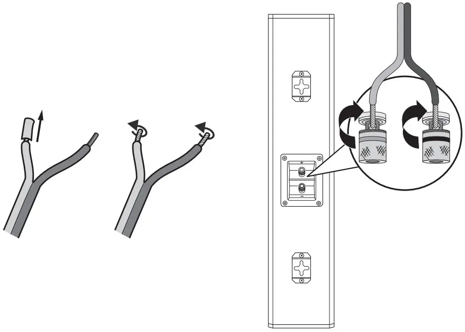Teufel L 430 FCR Satellite Speakers - Connecting