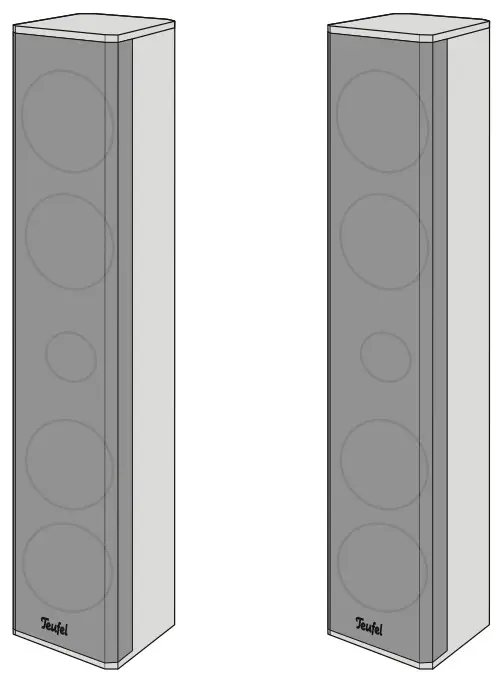 Teufel L 430 FCR Satellite Speakers - Product contents