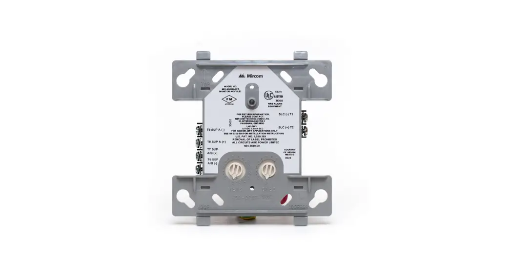 Mircom Mix-m502mapa Intelligent Monitor Module Instruction Manual Mircom Mix-m502mapa Intelligent Monitor Module Instruction Manual