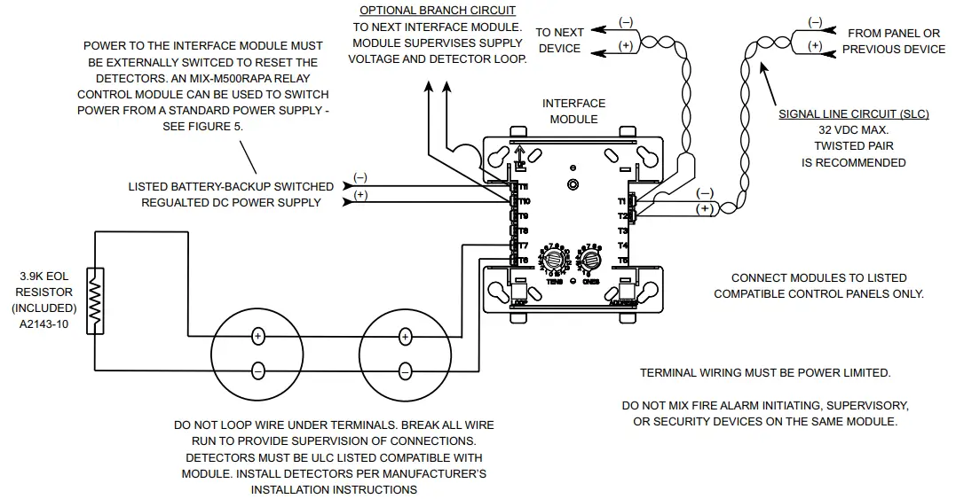 Mircom MIX M502MAPA Intelligent Monitor Module - Figure 2