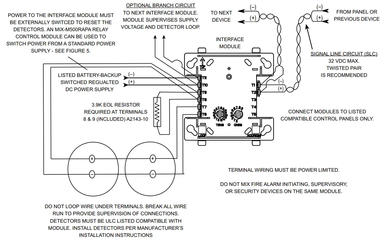 Mircom MIX M502MAPA Intelligent Monitor Module - Figure 3