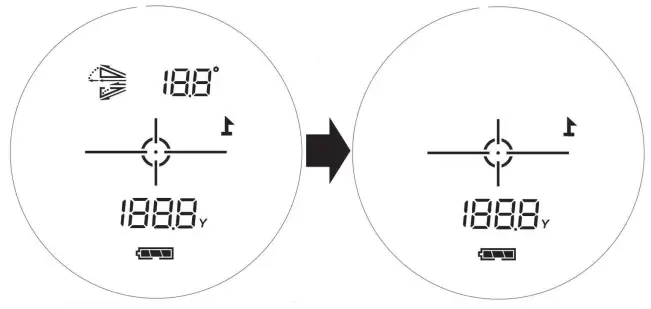 Slope switch with indicator light