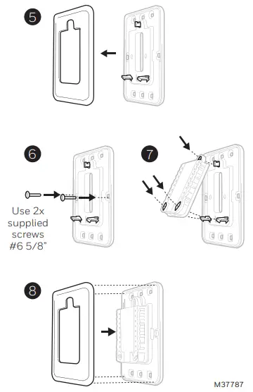 Honeywell T10 Smart Thermostat with RedLINK 3.0 - Cover Plate