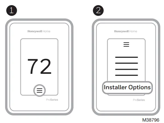 Honeywell T10 Smart Thermostat with RedLINK 3.0 - button.