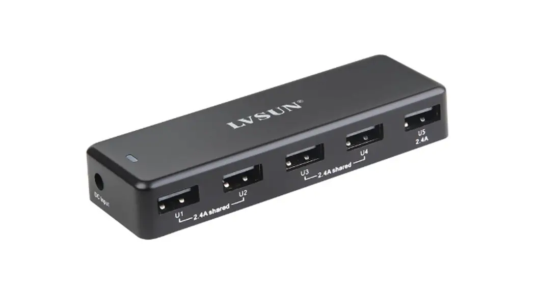 Lvsun Ls-5us 5port 36w Usb Dc Charger User Manual