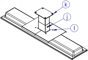 Attach the bracket end-cap to the wall bracket